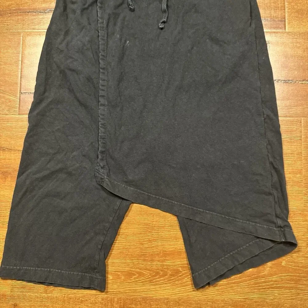 Vintage Kapital Hakama Sweatpants Men 1 S Black Drop Crotch Flap Pants Japan VTG